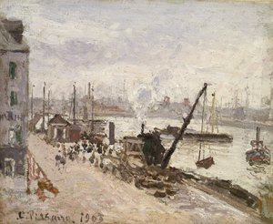 ले हैवर में, 1903 (बैटिस्ट पर तेल) द्वारा केमिली जैकब पिसारो