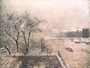 स्नो के तहत लौवर, 1902 द्वारा केमिली जैकब पिसारो