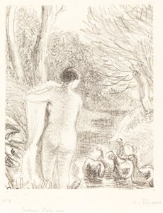 न्यूड गूज गर्ल, सी। 1897. द्वारा केमिली पिसारो