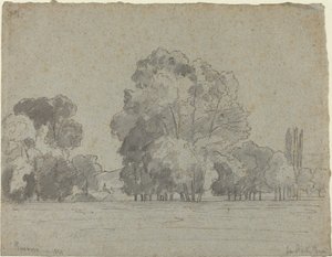 ग्रोव ऑफ़ ट्रीज़, 1859। द्वारा केमिली पिसारो