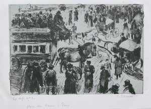 प्लेस डु हावरे, पेरिस, c1897 द्वारा केमिली पिसारो