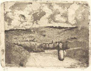 वुमन ऑन द रोड वुमन ऑन द रोड, 1879। द्वारा केमिली पिसारो