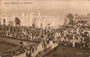 भारतीय मंडप और उद्यान, c1925। द्वारा कैम्पबेल ग्रे