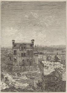 द हाउस विद द पेरिस्टाइल, 1741। द्वारा कानालेत्तो