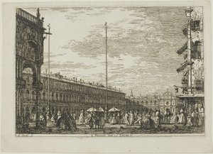 le Procuratie niove e S. Ziminian V., from Vedute द्वारा कानालेत्तो