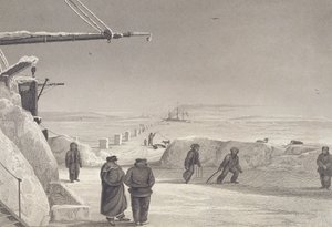 1822–22 में अटलांटिक से प्रशांत तक उत्तर पश्चिम मार्ग की खोज के लिए &39;जर्नल ऑफ़ अ सेकंड वॉयज ऑफ़ द जर्नल ऑफ़ द सेकेंड वॉयेज ऑफ़ एचएम शिप्स द फ़्री हेकला, की स्थिति
