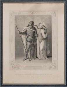 द निबेलुन्गोनिल्ड। सीगफ्रीड और क्रिम्मिल्ड, 1860। द्वारा कार्ल अर्नोल्ड गोंजेनबैच