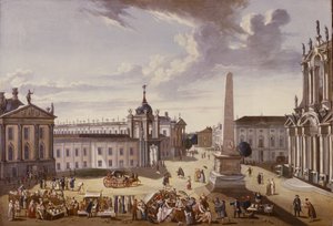 टाउन हॉल का दृश्य, 1772 (330437 भी देखें) द्वारा कार्ल क्रिश्चियन बैरन