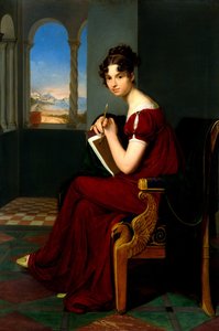 यंग लेडी विद ड्रॉइंग बर्तन, 1816