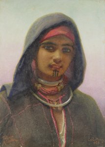 Of फकीम ऑफ अबुकिर ’, एक मिस्र की फेलाहीन लड़की का चित्र, 1858