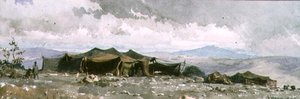 एजाइल एग्लिया के शिविर में, 1859 (wc) द्वारा कार्ल हाग