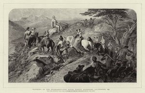 हाईलैंड्स में सुबह, रॉयल परिवार, 1853 में चढ़ता है