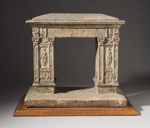 अर्जेण्टीआरी का मॉडल, c.1792-95 (कॉर्क, टिंटेड प्लास्टर, और रेत) द्वारा कार्ल मई