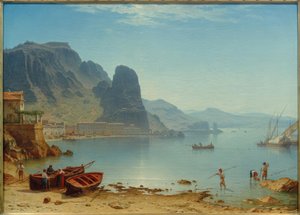 मछली चट्टानों के साथ C.Morgenstern, Terracina
