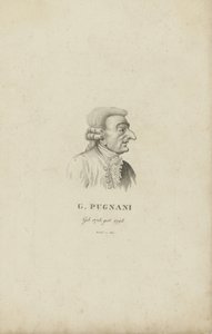 वायलिन वादक और संगीतकार गेटानो पुगनी की पोर्ट्रेट 1731-1798, 1815।