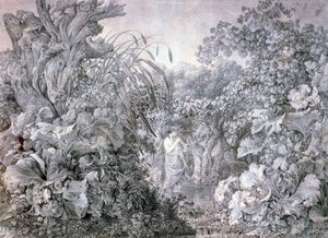 वीडेनौ की लकड़ी में एक लड़की, c1777-1835