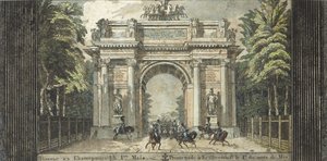 कैथरीनहोफ में उत्सव, 1824-1825। द्वारा कार्ल वॉन हम्पेलन
