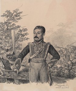 अकीम वासिलीविच डुवनोव का पोर्ट्रेट, शुरुआती 1820 का दशक।