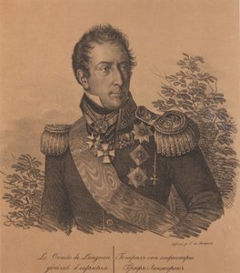 काउंट पोर्ट्रेट ऑफ़ अलेक्जेंड्रे आंद्राल्ट डी लैंगरॉन 1763-1831, 1820।