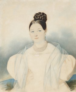 काउंट्रेस एकाटेरिना अलेक्जेंड्रोवना जुबोवा, नी ओबोलेंस्काया 1811-1843, 1830 का पोर्ट्रेट।