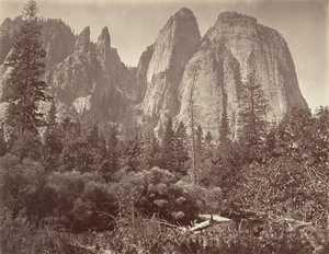 कैथेड्रल रॉक्स एंड स्पियर्स, सीए। 1872, मुद्रित सीए। 1876.