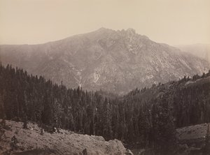 दावोनकैसल बट्टे, सिएरा नेवादा, सी। 1866-1870। द्वारा कार्लटन ई। वॉटकिंस
