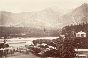 कैस्केड, ओरेगन, 1867, मुद्रित सीए। 1876. द्वारा कार्लटन एम्मन्स वॉटकिंस
