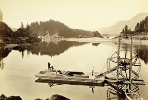 फ्लोटिंग सैल्मन व्हील, कैस्केड्स, 1867