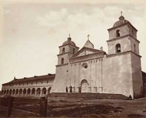 ओल्ड मिशन चर्च, सांता बारबरा, 1876, मुद्रित सीए। 1876.