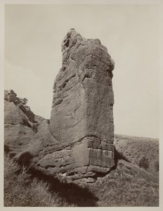 सेंटिनल रॉक, इको कैनियन, यूटा, 1873-74 द्वारा कार्लटन ई। वॉटकिंस