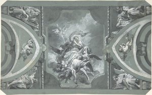तिजोरी की सजावट के लिए अध्ययन, 1754-1815। द्वारा कार्लो अल्बर्टो बरट्टा