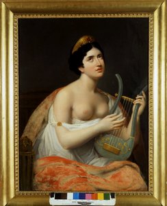 एंटोनिएटा फगनानी एरेस (1778-1847) का पोर्ट्रेट, इतालवी कवि यूगो फोस्कोलो (1778-1827) की प्रिय महिला। कार्लो ब्रूनी द्वारा 19वीं सदी की पेंटिंग द्वारा कार्लो ब्रूनी
