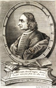 वायलिन वादक और संगीतकार ग्यूसेप टार्टिनी का चित्र 1692-1770, 1760 के दशक की शुरुआत में। द्वारा कार्लो कैल्सिनोटो