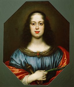 विटोरिया डेला रोवरे का पोर्ट्रेट 1622-1694 सेंट कैथरीन, 1640 के रूप में द्वारा कार्लो डॉल्सी