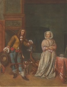 हंट्समैन विजिटिंग ए लेडी, 17831786। द्वारा कार्लो लासिनियो