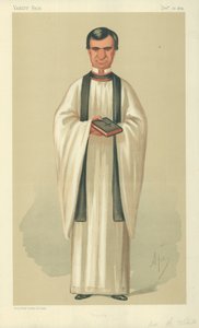 द रेव हेनरी व्हाइट, प्रार्थना, 26 दिसंबर 1874, वैनिटी फेयर कार्टून द्वारा कार्लो पेलेग्रिनी