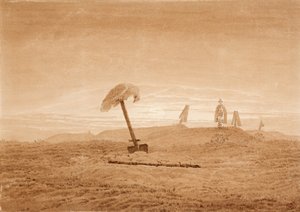 लैंडस्केप विद ग्रेव्स, सी। 1835-1837 द्वारा कैस्पर डेविड फ्रेडरिक