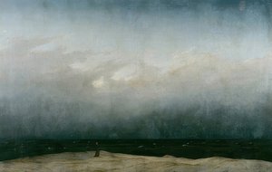 समुद्र के द्वारा साधु। 1808-1810 द्वारा Caspar David Friedrich