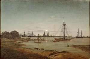 चांदनी द्वारा हार्न द्वारा Caspar David Friedrich