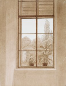 पार्क की तलाश में खिड़की, 1810-1811। द्वारा Caspar David Friedrich