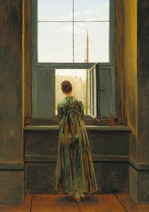 महिला एक खिड़की पर, 1822 द्वारा Caspar David Friedrich