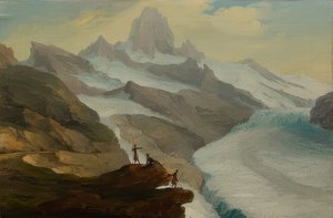 लोअर ग्रिंडेलवाल्ड ग्लेशियर के ऊपर बानसेग से देखें। 1778
