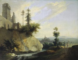 लैंडस्केप कंपोज़िशन विथ ए रुविन ऑफ़ ए कैसल, c.1774-77