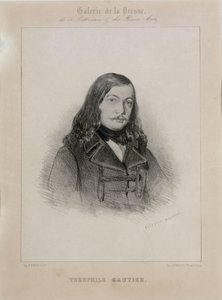 कवि थियोफाइल गौटियर का चित्र 1811-1872। द्वारा सेलेस्टिन फ्रेंकोइस नेंटुइल