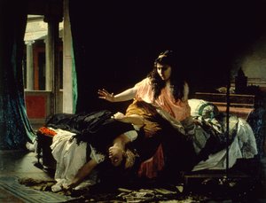 फैबियोला के जीवन में एपिसोड, सेसारे मैकारी द्वारा (1840-1919), कैनवास पर तेल द्वारा सीज़र मैककारी