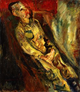 आदमी बैठा; बैठा हुआ आदमी, c.1923 द्वारा चैम सौतन
