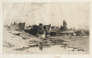 ब्रुगेस के पास पुराने मकान, 1884-1888।