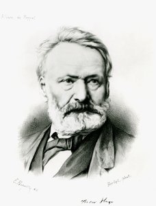 विक्टर ह्यूगो (1802-85) का पोर्ट्रेट &39;एल्बम डु रैपल&39; से, एडमे पेनौइल (d.1871) 1869 की एक तस्वीर से उकेरा