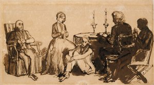 कॉम्ब्स हाउस में एक शाम, 1850-1851 द्वारा चार्ल्स ऑलस्टन कोलिन्स