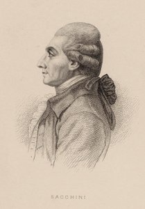 संगीतकार एंटोनियो सैचिनी का पोर्ट्रेट 1730-1786, 1870। द्वारा चार्ल्स अल्फोंस देबलोइस
